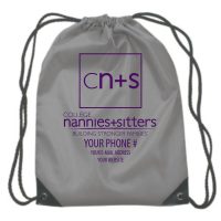 College Nannies Drawstring Bags
